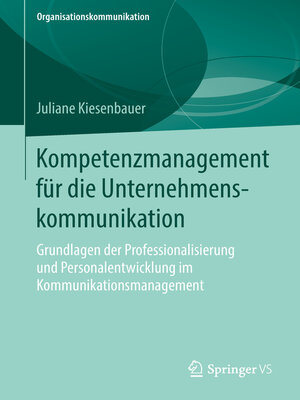cover image of Kompetenzmanagement für die Unternehmenskommunikation